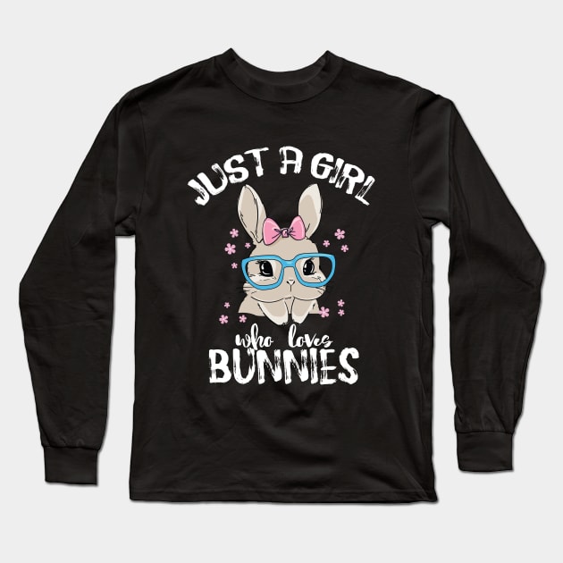 just a girl who loves bunnies Long Sleeve T-Shirt by youki